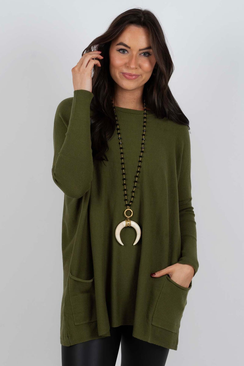 Totally Smitten Sweater (Chive)