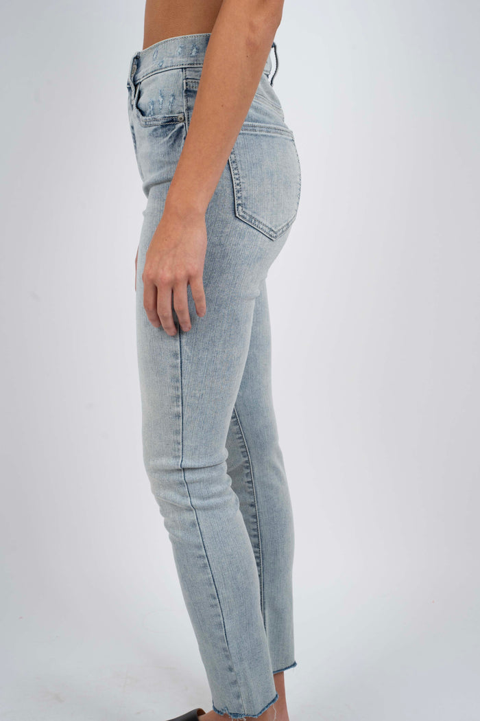 Bella Super High Rise Skinny Crop Jeans (Second Act)