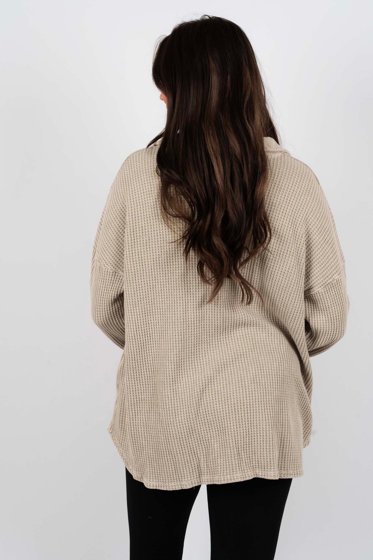 Camdyn Button Down (Stone)