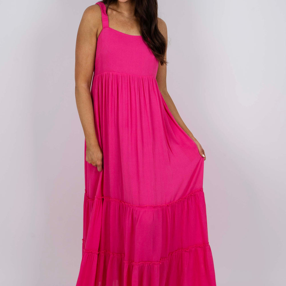 Dreaming Of Love Maxi Dress (Hot Pink)