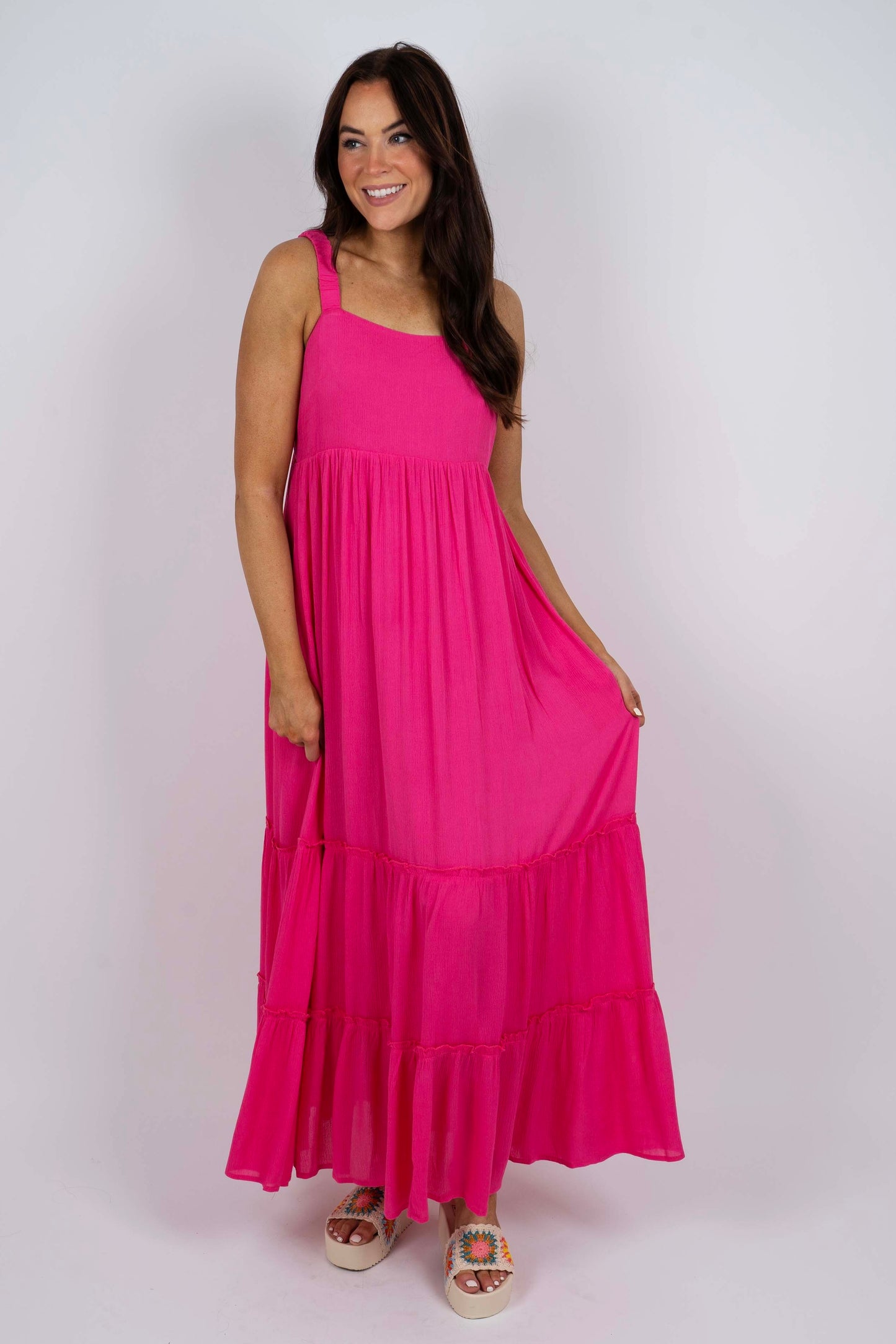 Dreaming Of Love Maxi Dress (Hot Pink)