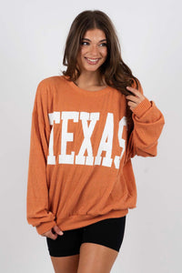 Texas Corded Sweatshirt (Spice)