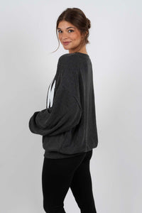 Alabama Corded Sweatshirt (Black)