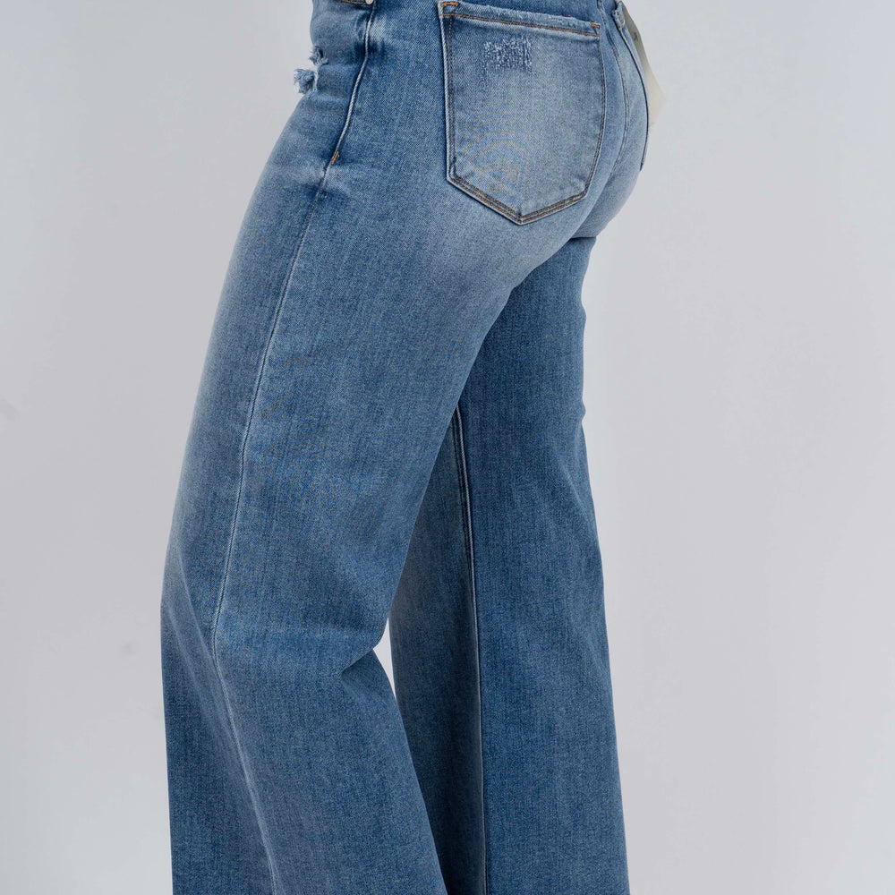 Risen High Rise Crop Jeans