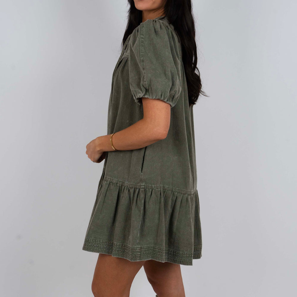 
                      
                        Keep You Near Dress (Olive)
                      
                    