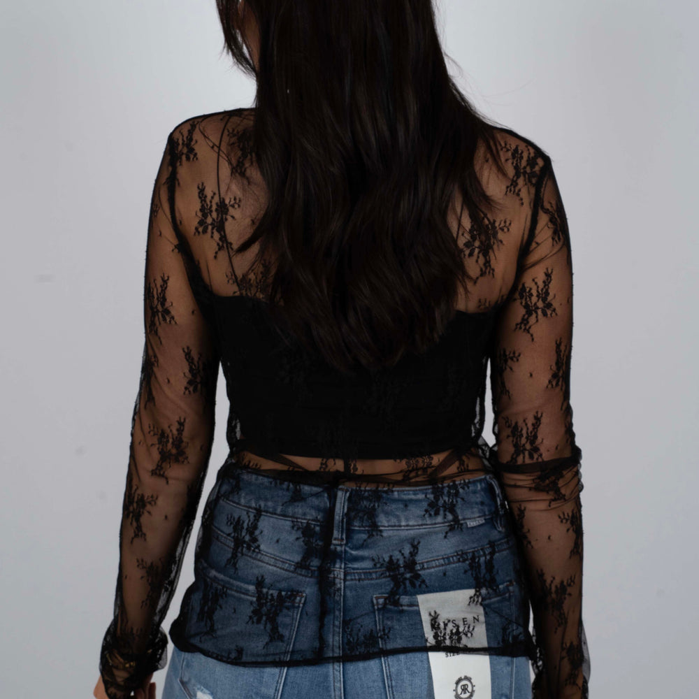 
                  
                    Katie Lace Top (Black)
                  
                