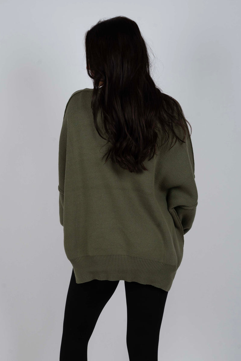 Best Days Ahead Sweater (Light Olive)