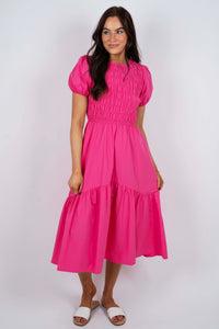 In Your Thoughts Maxi Dress (Fuchsia)