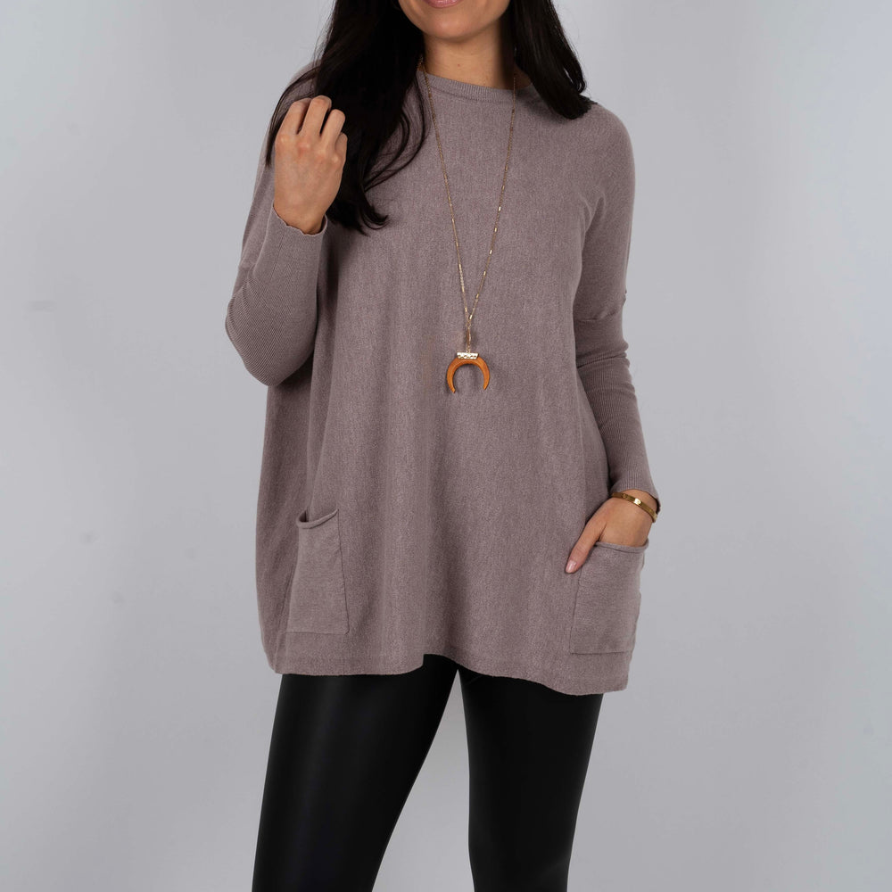 
                  
                    Totally Smitten Sweater (New Warm Grey)
                  
                