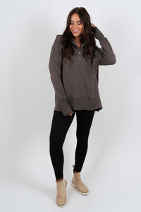 Campfire Cozy Top (Charcoal)
