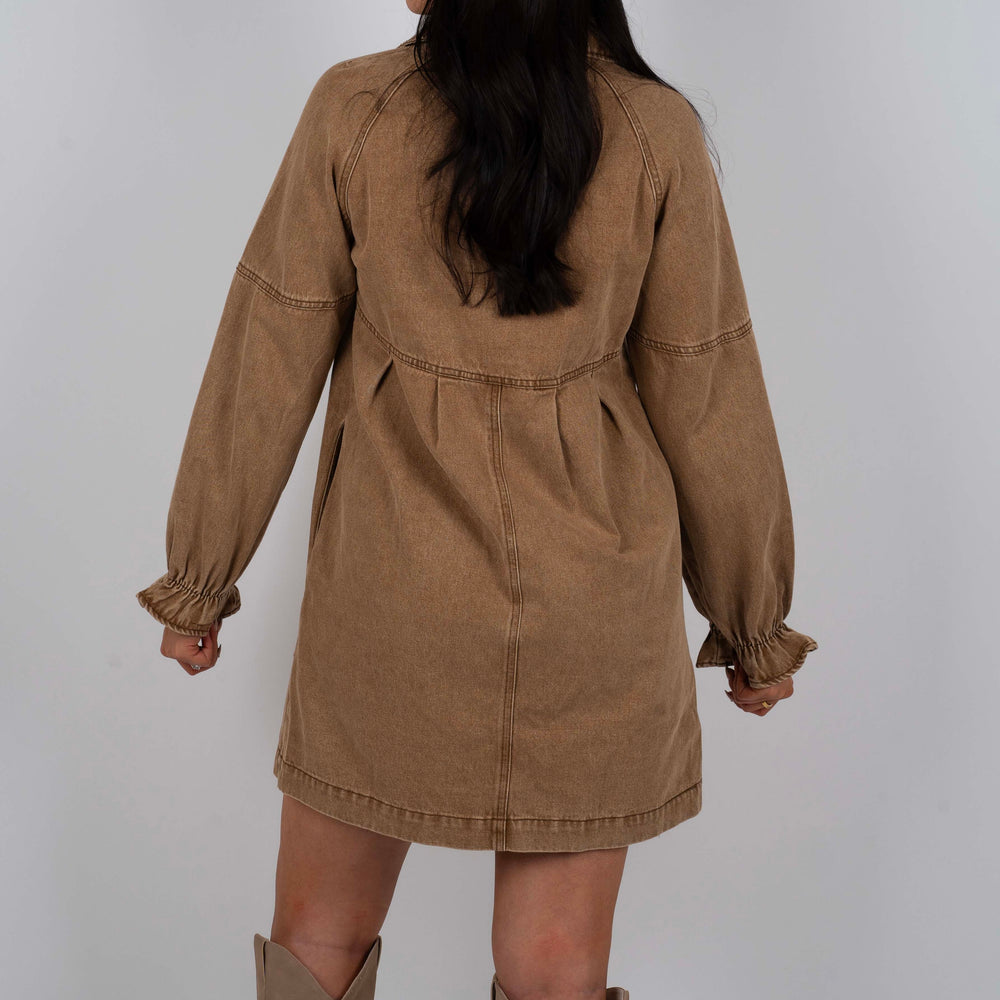 
                      
                        Only This Time Denim Dress (Taupe)
                      
                    