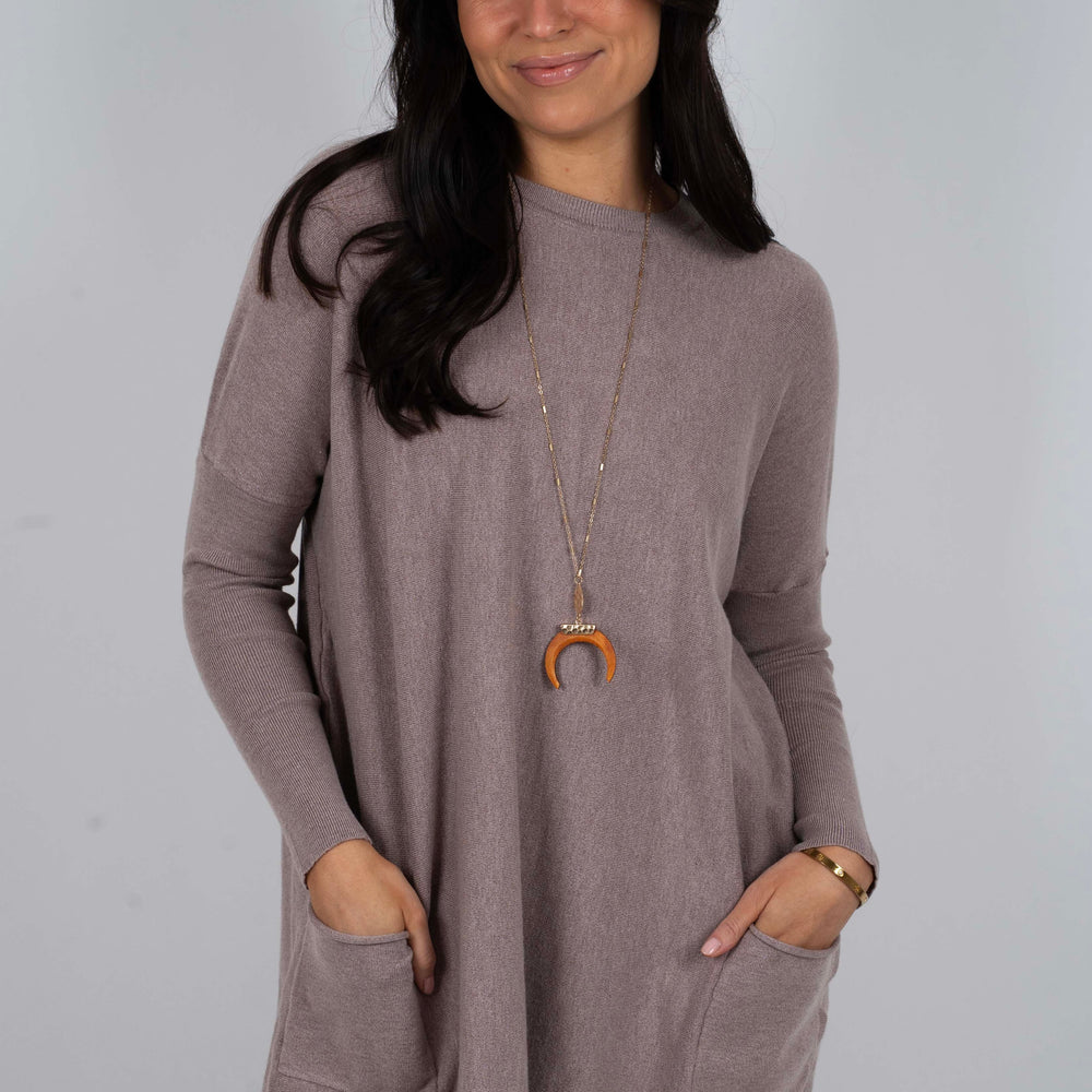 Totally Smitten Sweater (New Warm Grey)