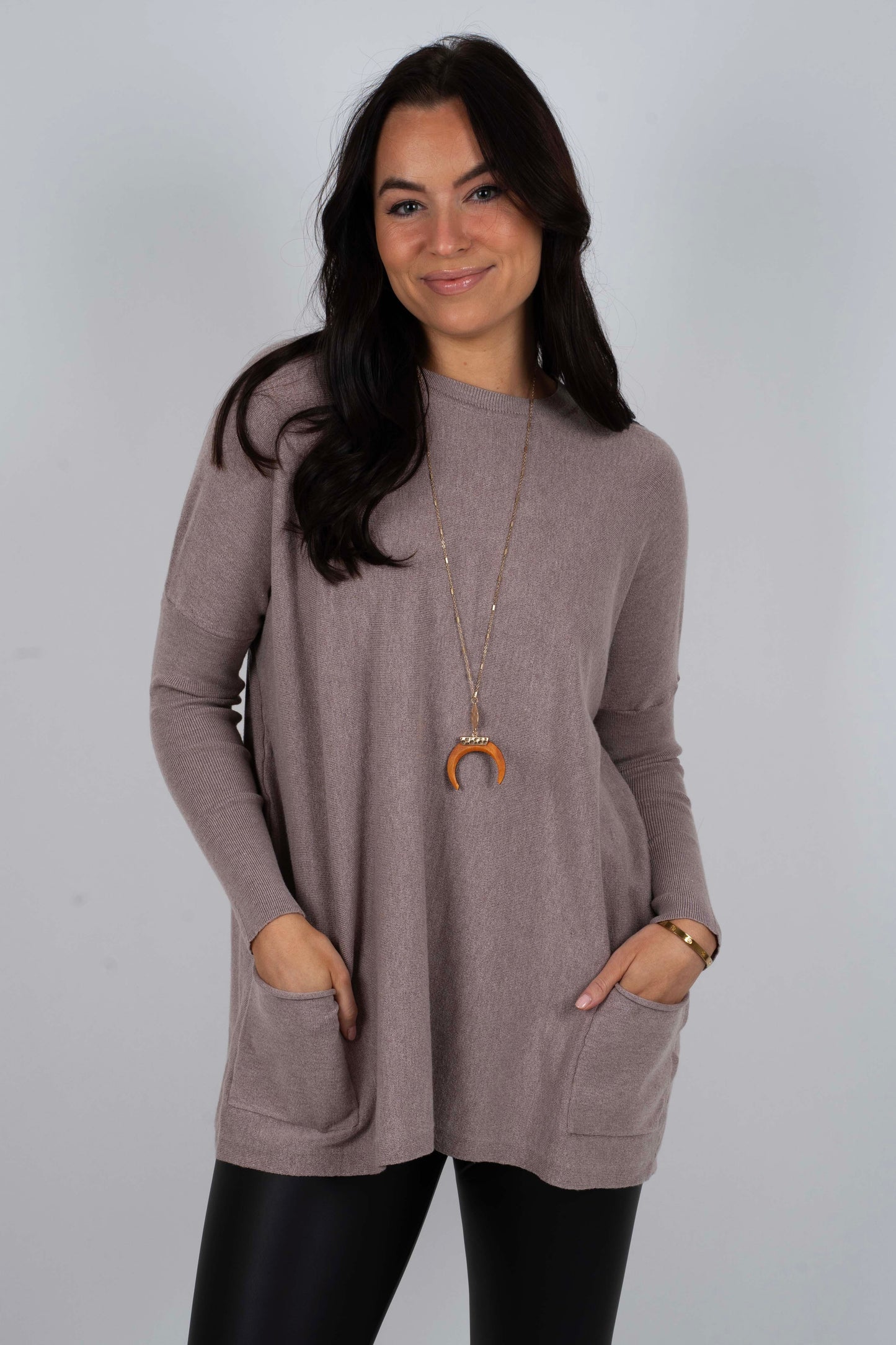 Totally Smitten Sweater (New Warm Grey)