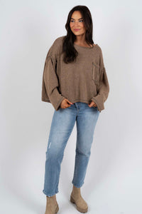 Meet In The Middle Sweater (Cocoa)