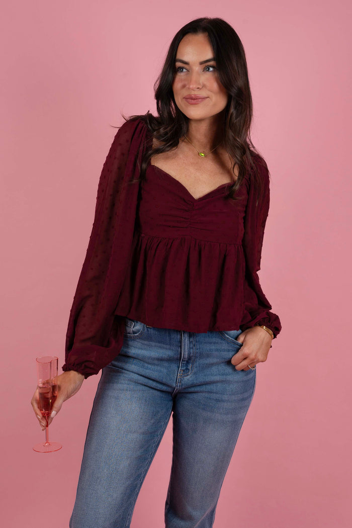 Happier Than Ever Top (Wine)