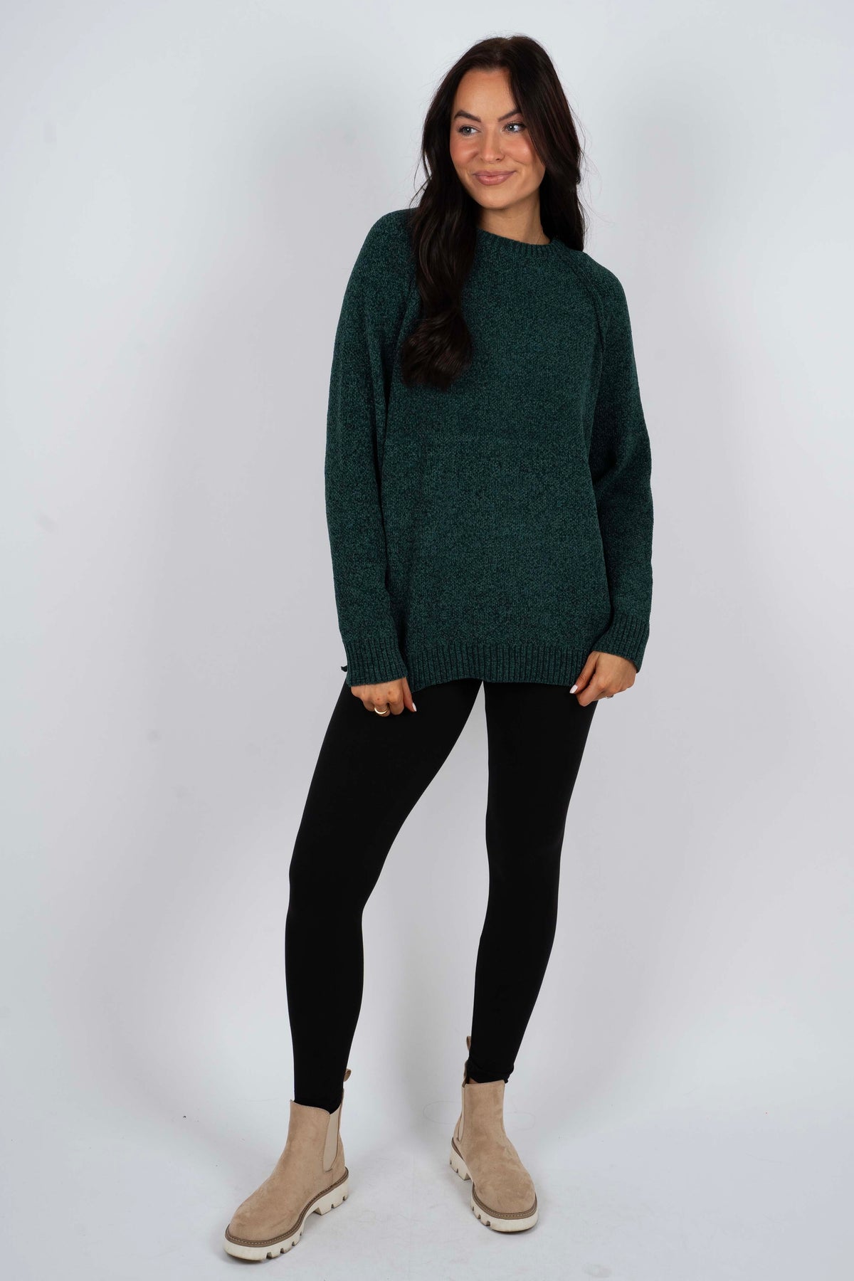 Keep It Going Sweater (Dark Green)