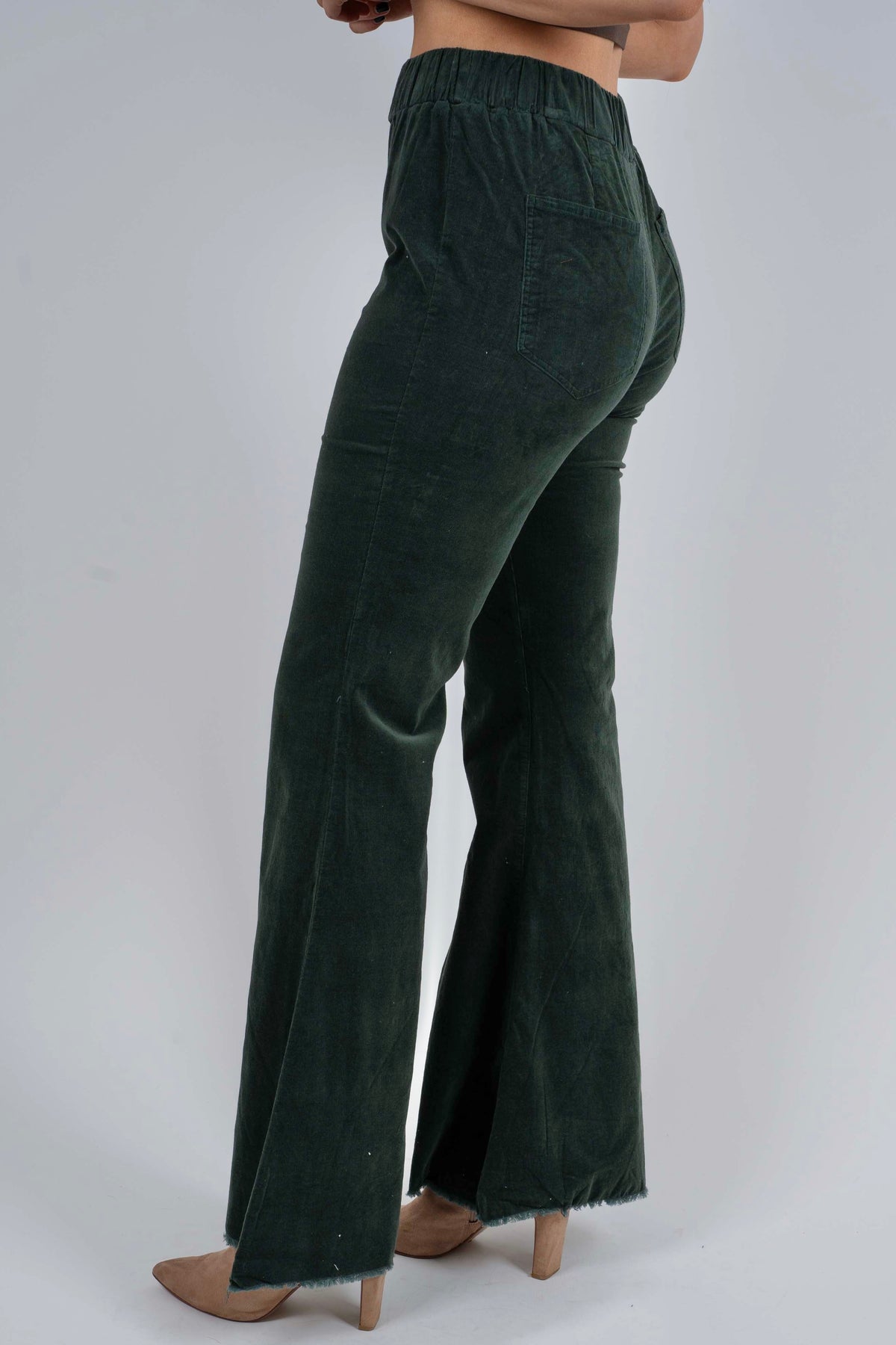 Around Downtown Corded Pants (Forest)