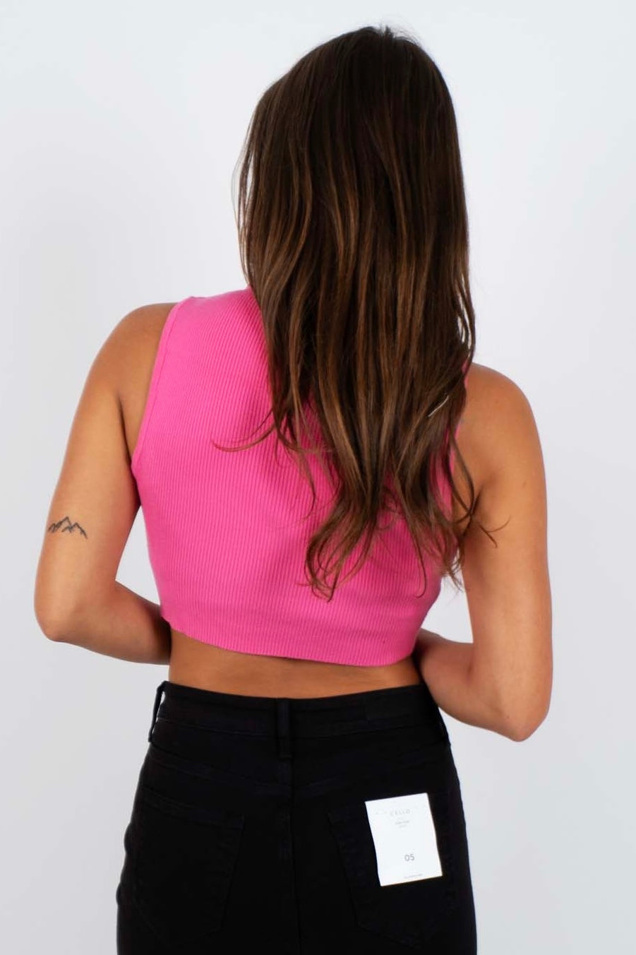 Into Your Soul Sweater Tank (Pink)