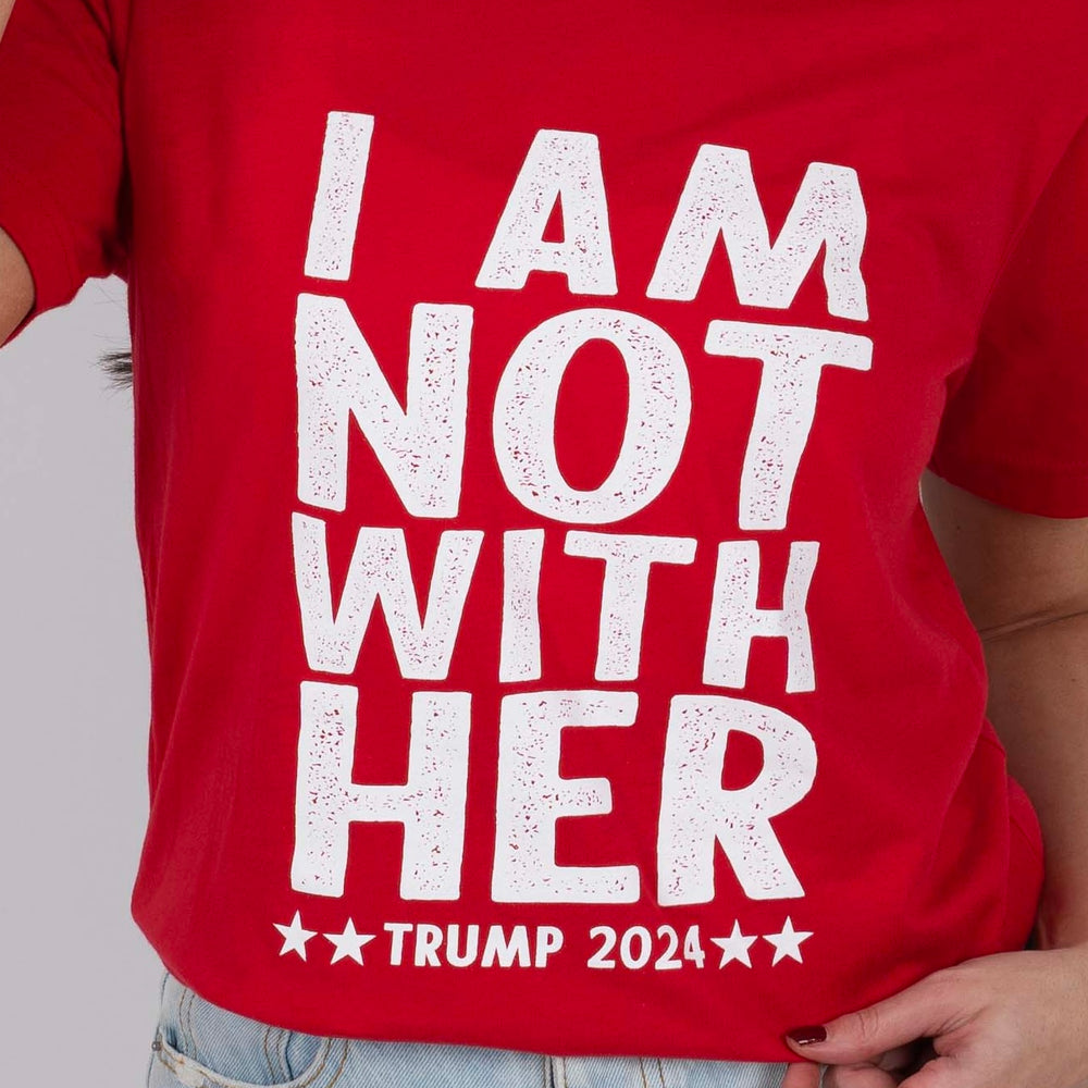 
                      
                        I'm Not With Her Graphic Tee (Red)
                      
                    