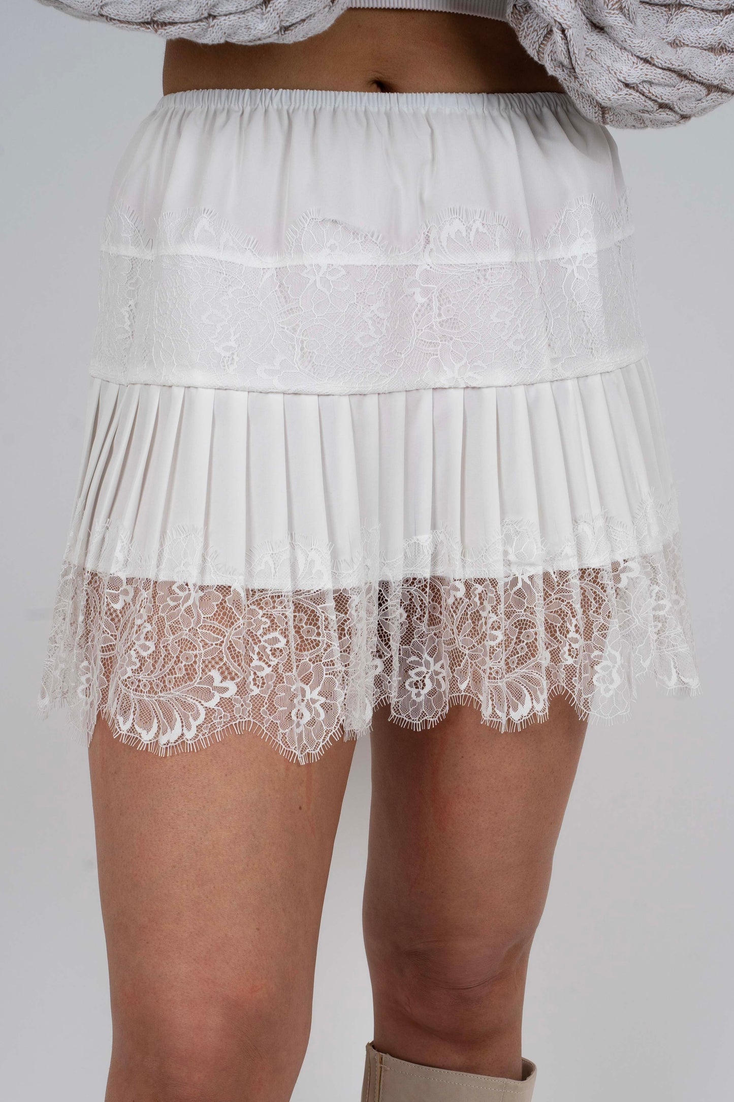 Perry Slip Skirt (White)