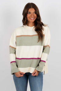 Saw It Coming Sweater (Sage)