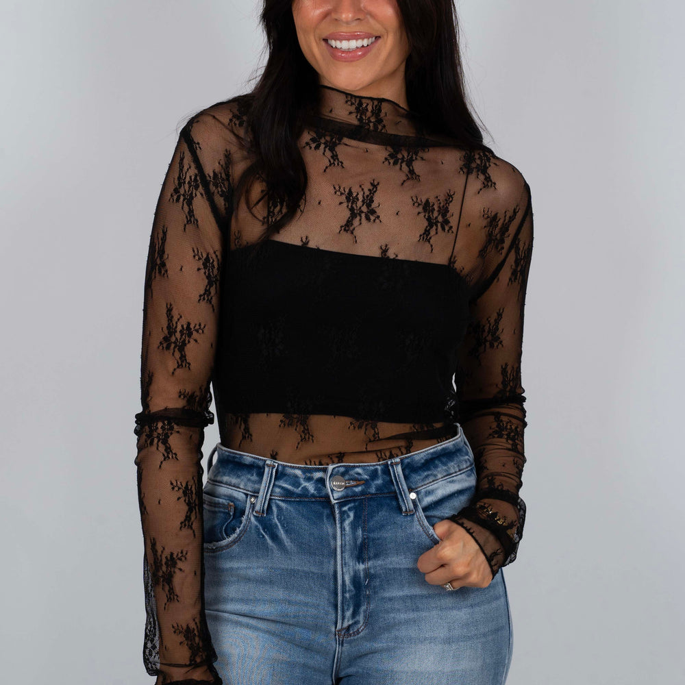 
                  
                    Katie Lace Top (Black)
                  
                