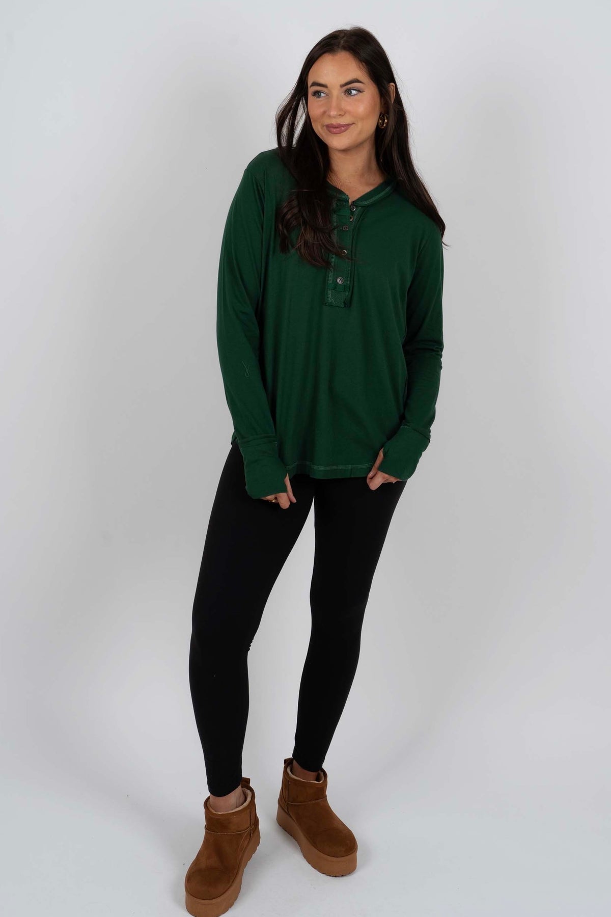 Wish You Knew Top (Dark Green)