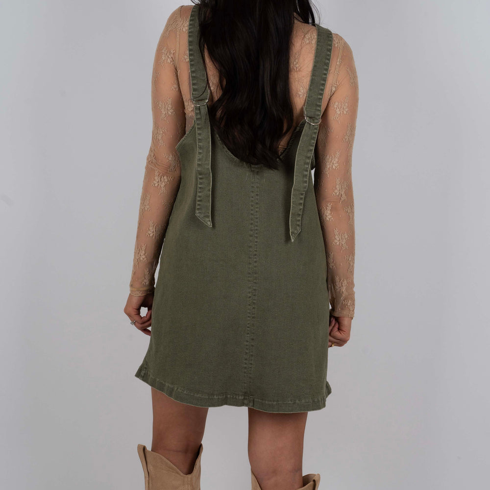 
                      
                        Out Here Denim Dress (Ash Green)
                      
                    