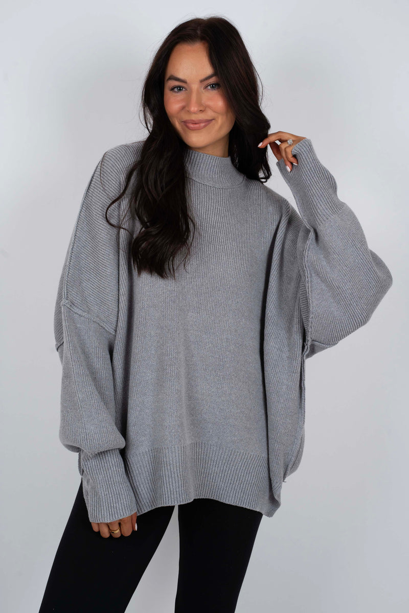 Best Days Ahead Sweater (Heather Grey)