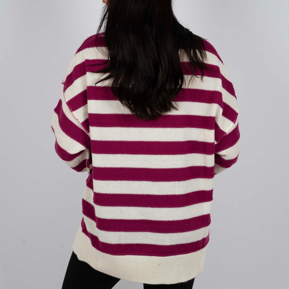 
                  
                    Time To Charm Sweater (Berry)
                  
                