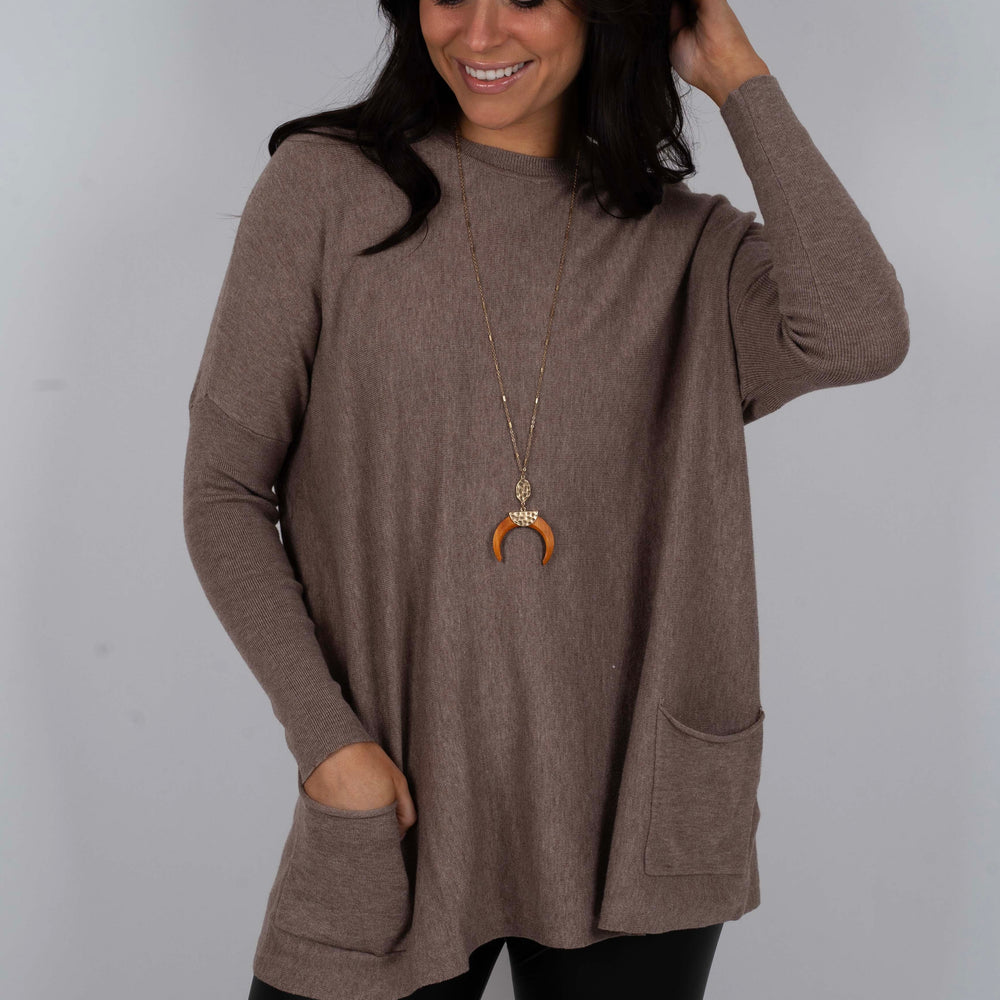 Totally Smitten Sweater (New Mocha)