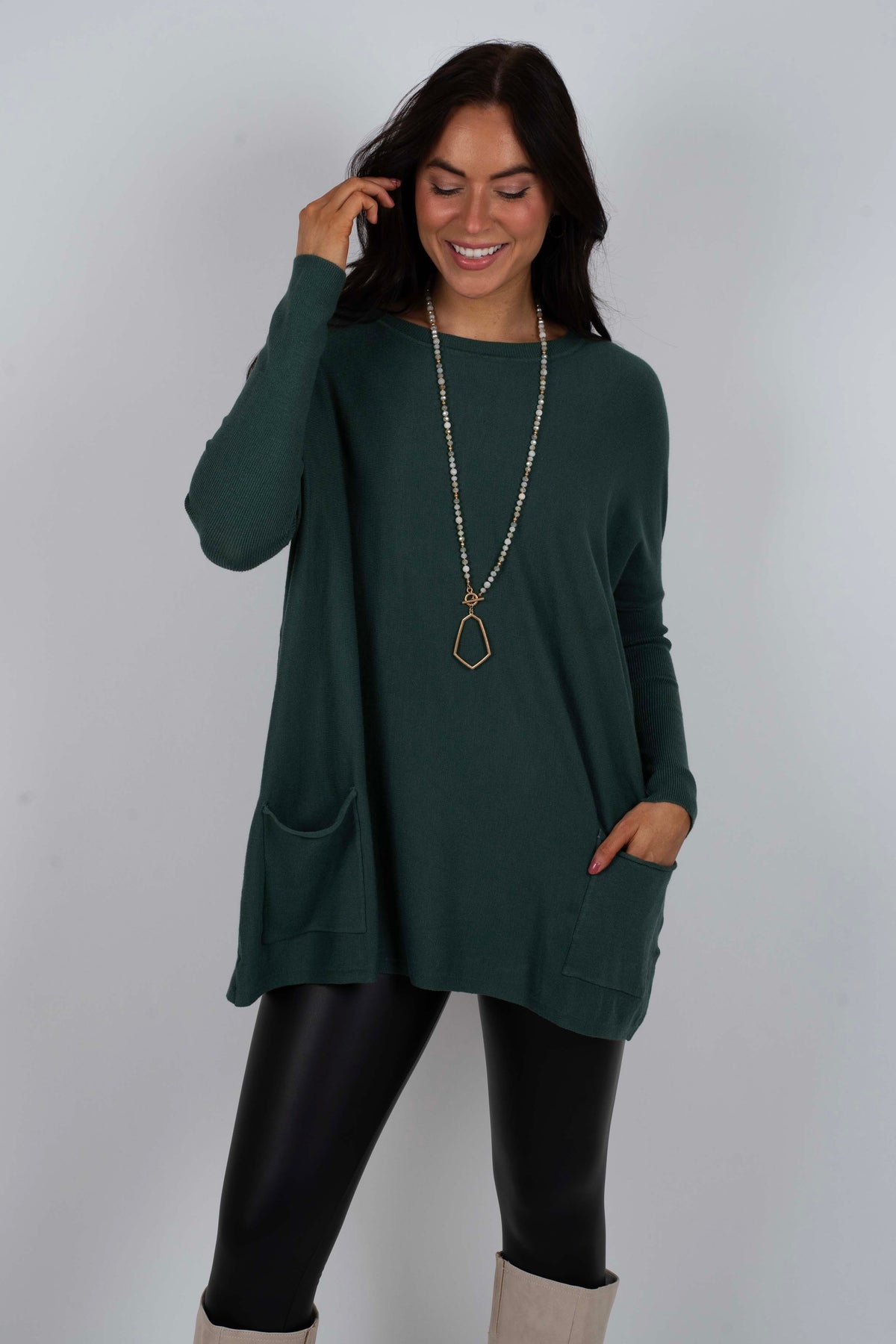 Totally Smitten Sweater (Trekking Green)