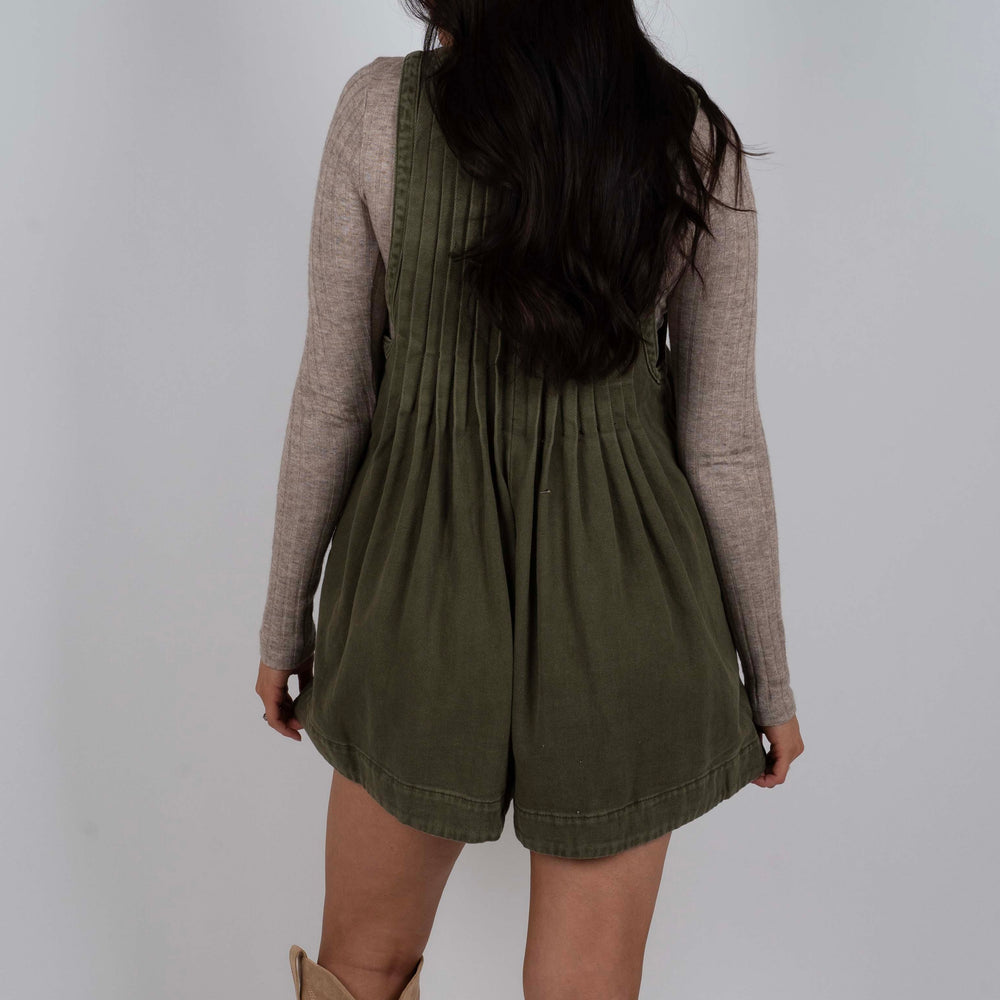 
                      
                        Towards The Sky Denim Romper (Olive)
                      
                    