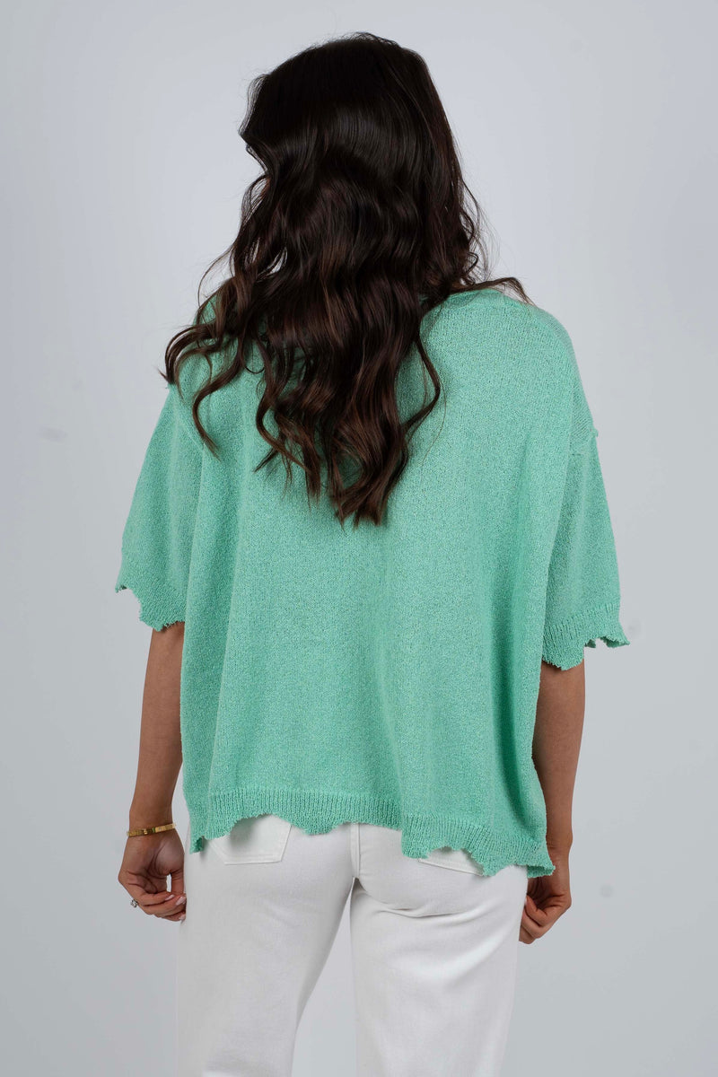 Spring Into Step Sweater (Mint)