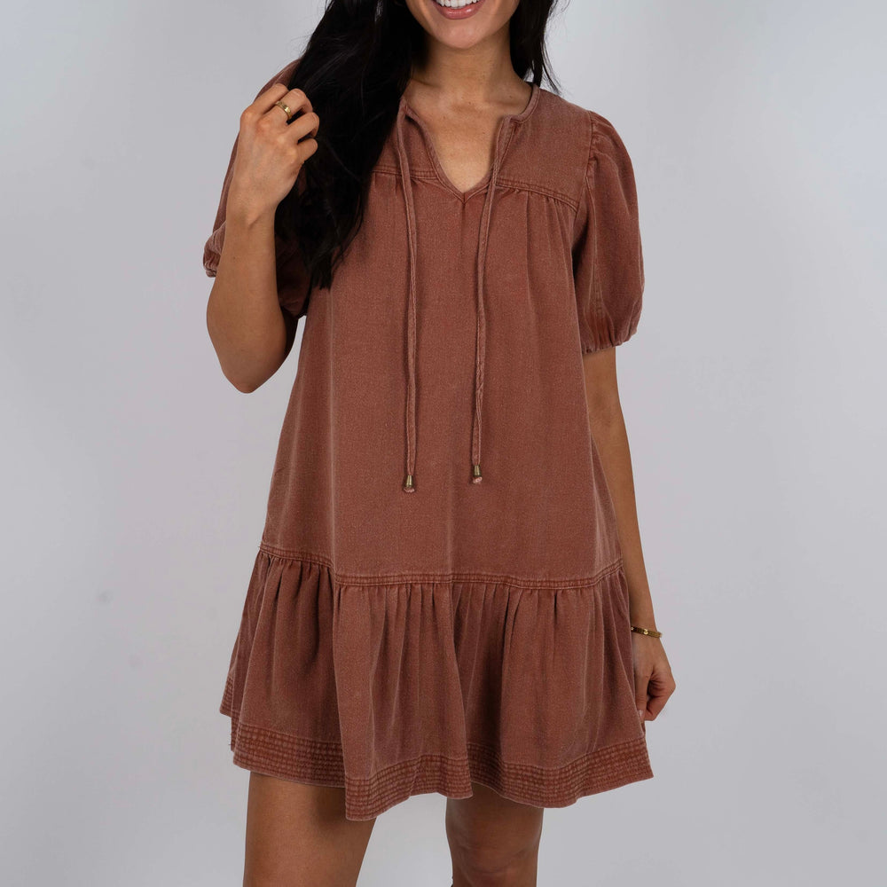 Keep You Near Dress (Brown)