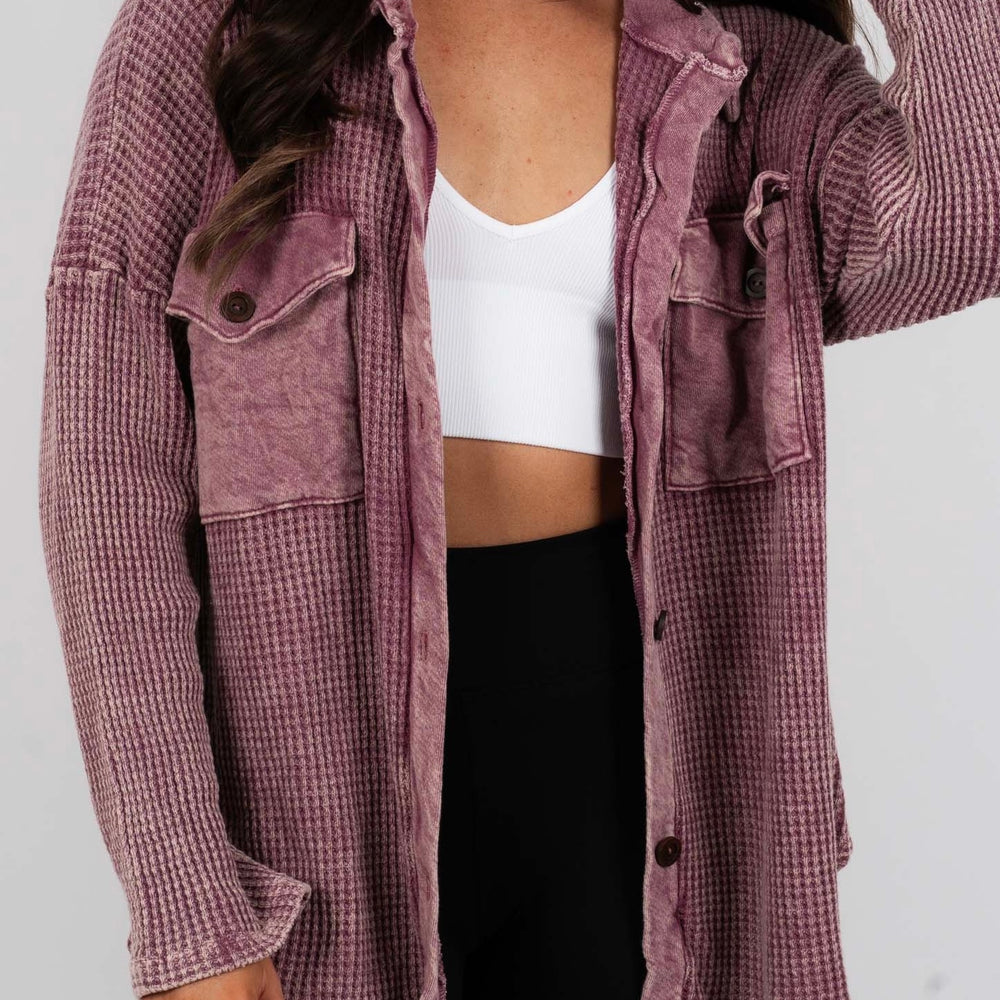 
                      
                        Camdyn Button Down (Burgundy)
                      
                    