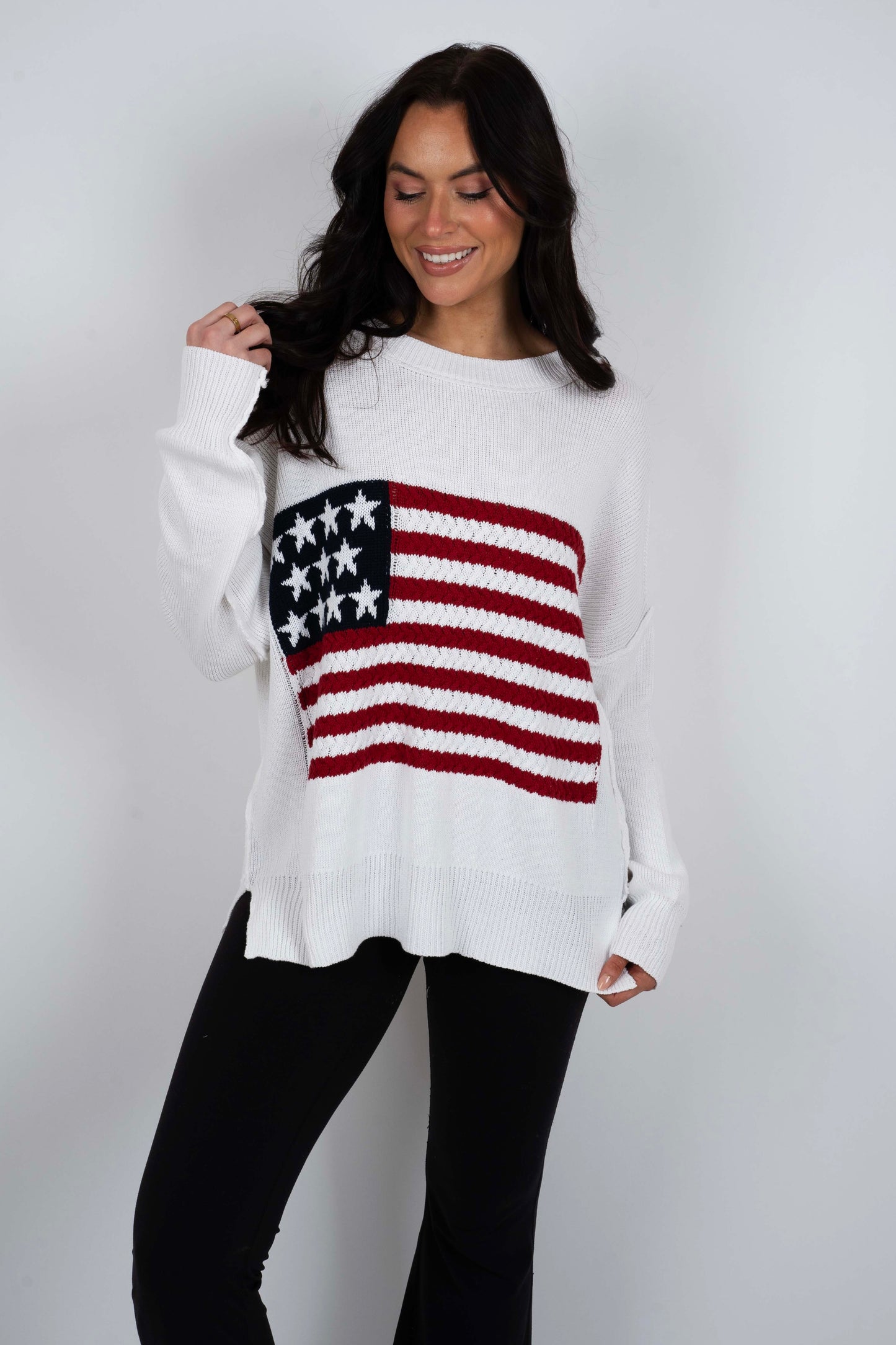 American Flag Sweater