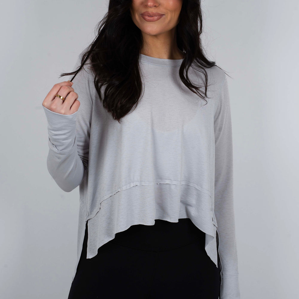 Loving Moment Top (Light Grey)