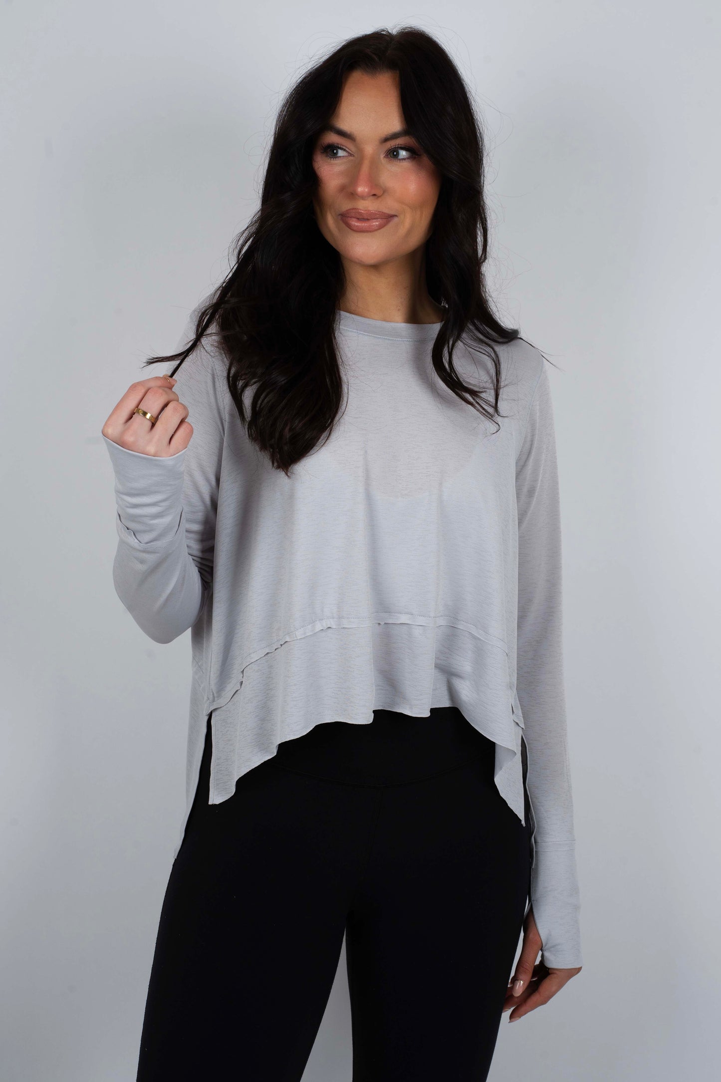 Loving Moment Top (Light Grey)