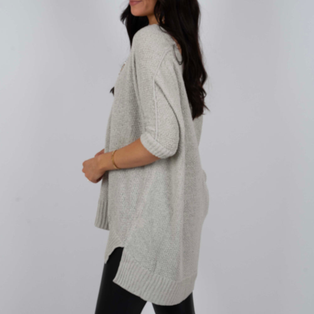 
                      
                        Sweet Secrets Sweater (Light Grey)
                      
                    