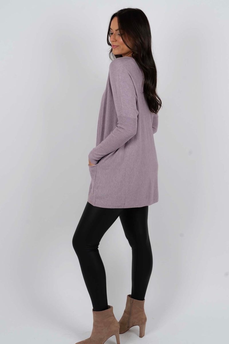 Totally Smitten Sweater (Lavender)