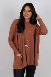 Totally Smitten Sweater (Nut Brown)