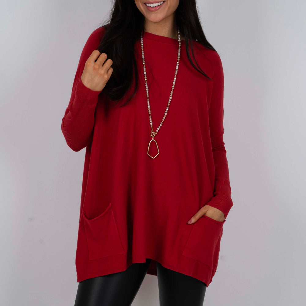 
                      
                        Totally Smitten Sweater (Garnet)
                      
                    