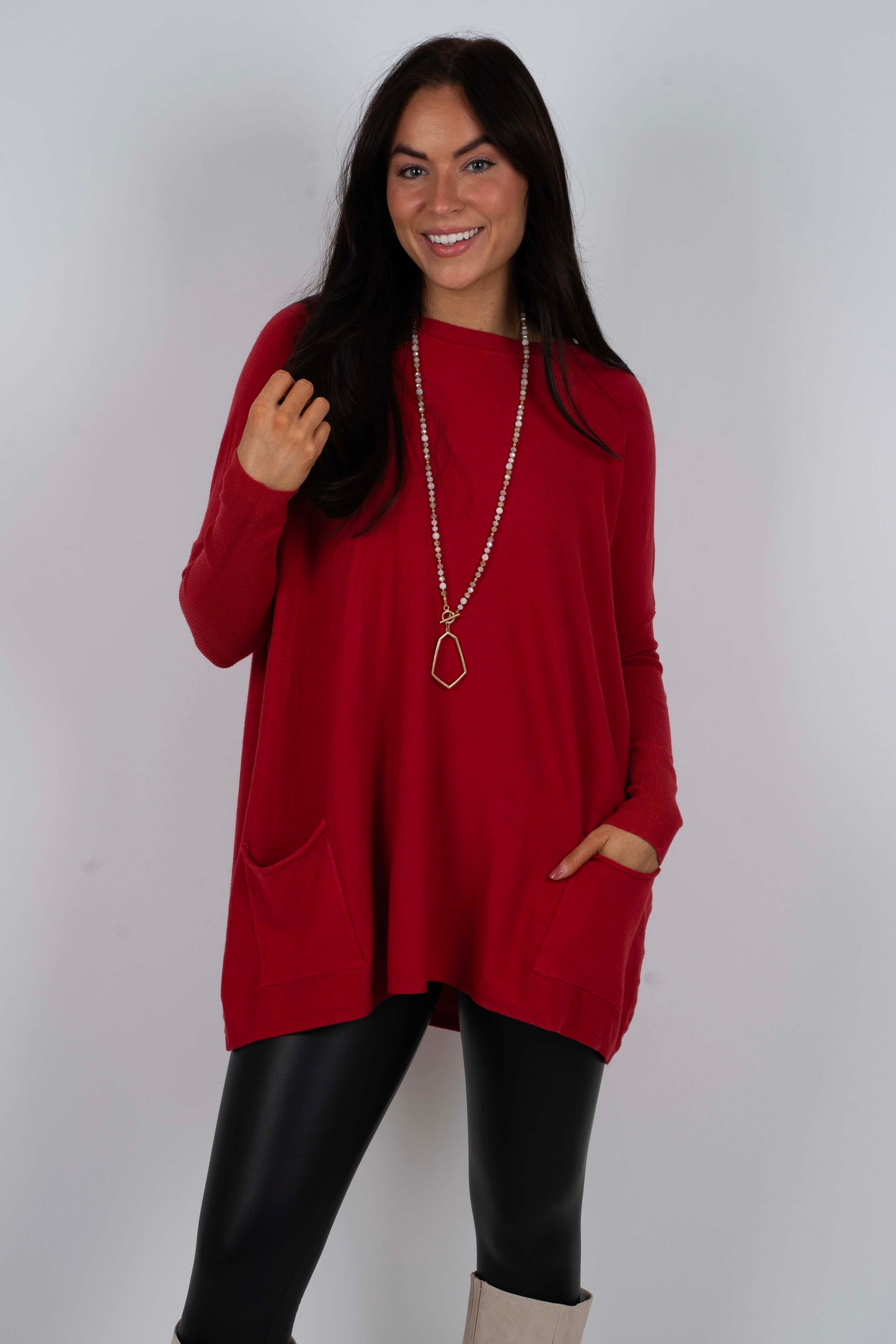 Totally Smitten Sweater (Garnet)