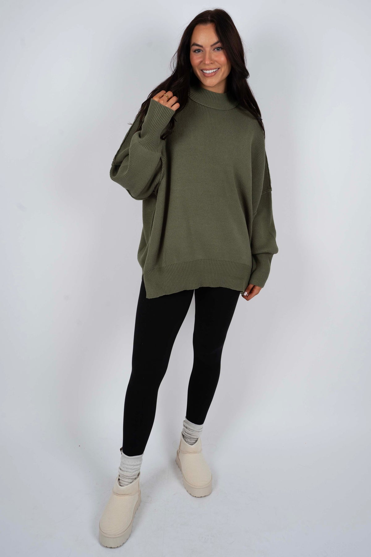 Best Days Ahead Sweater (Light Olive)