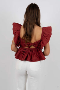 Big Ambitions Top (Maroon)