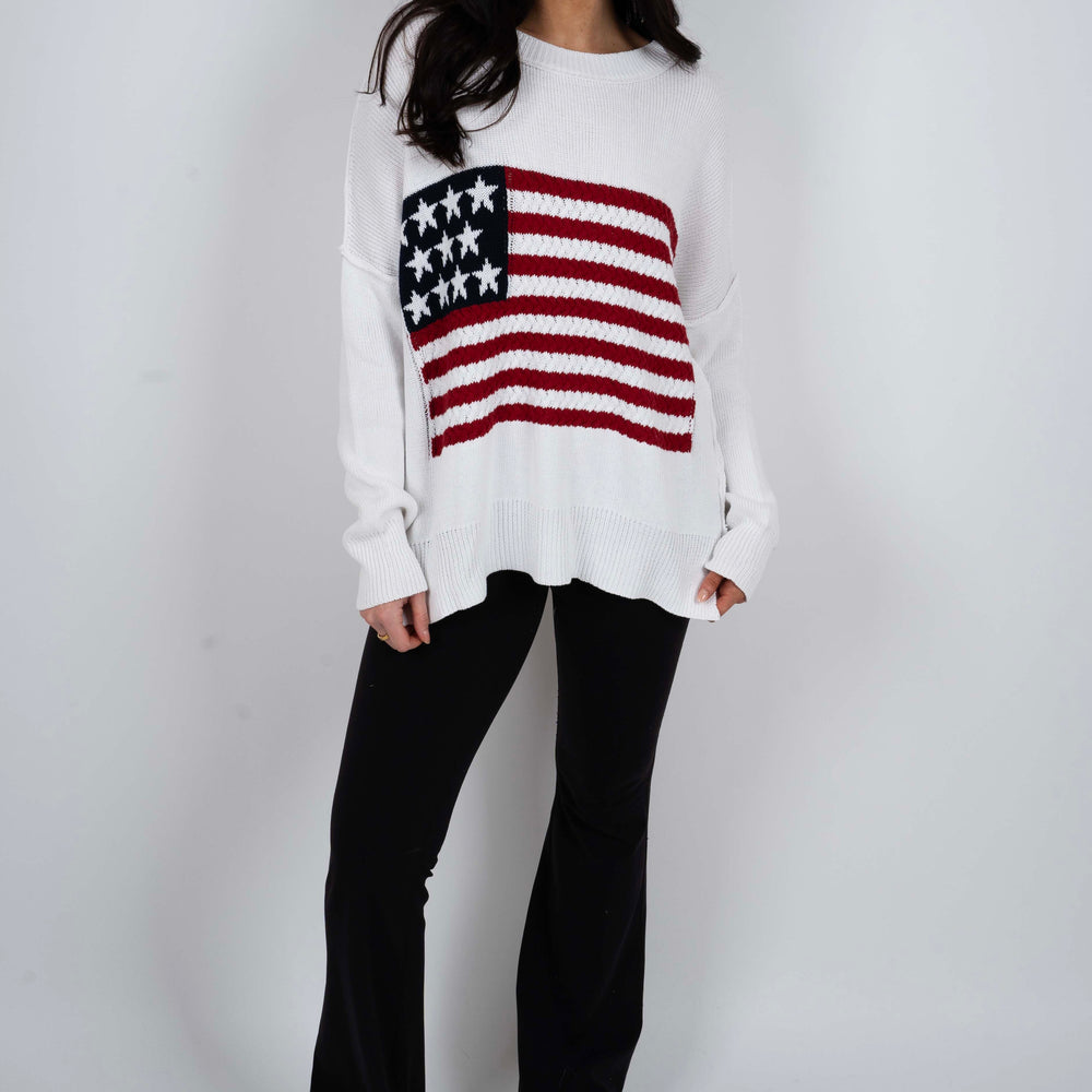 American Flag Sweater