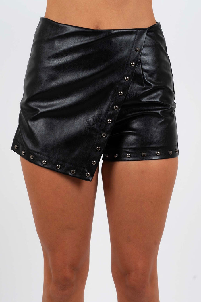 Pull Through Skort (Black)