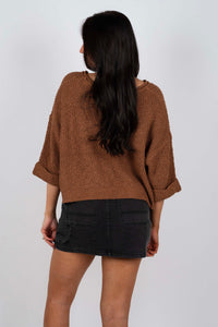 Cherish You Sweater (Deep Camel)