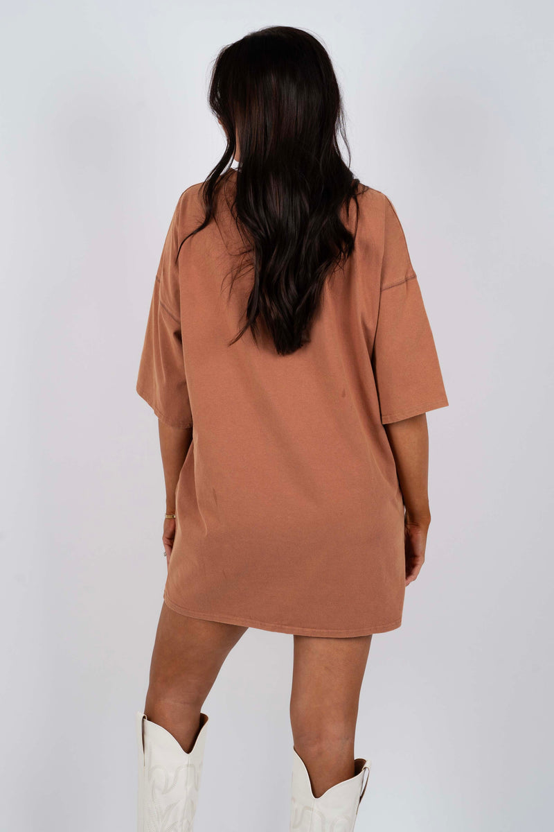 Boots And Ribbon T-Shirt Dress